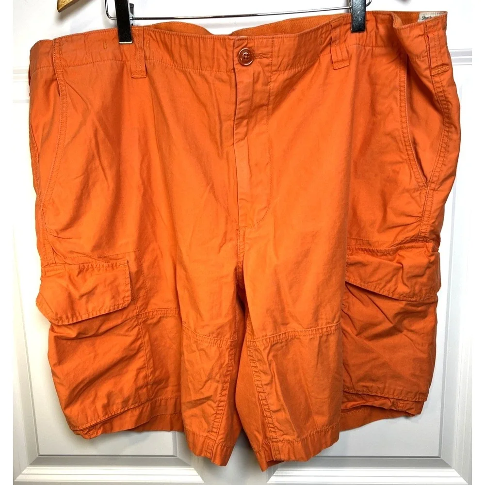 Polo Ralph Lauren Cargo Shorts Mens 44 Orange Cotton Classic Fit Utility Pocket